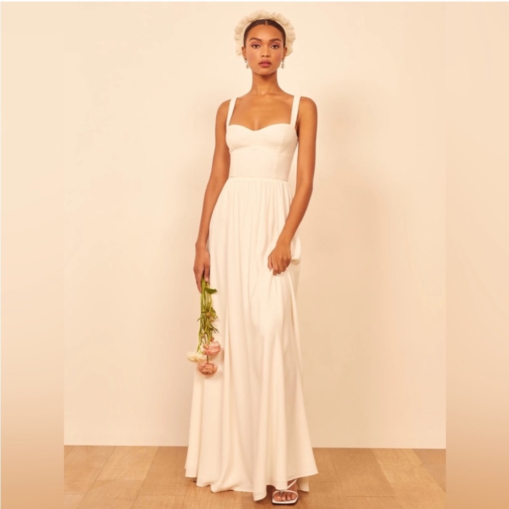Reformation Hollyhock Dress Ivory Bridal Collection